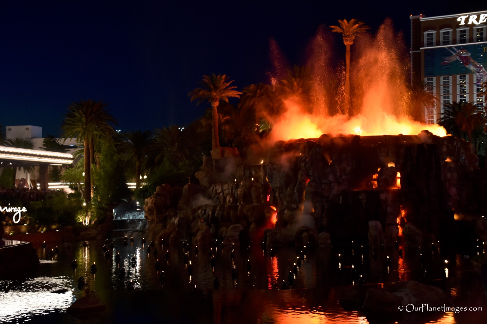 Mirage Casino’s Volcano Show, Las Vegas Nevada